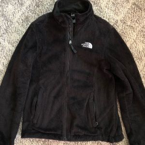 Black zip up North Face
